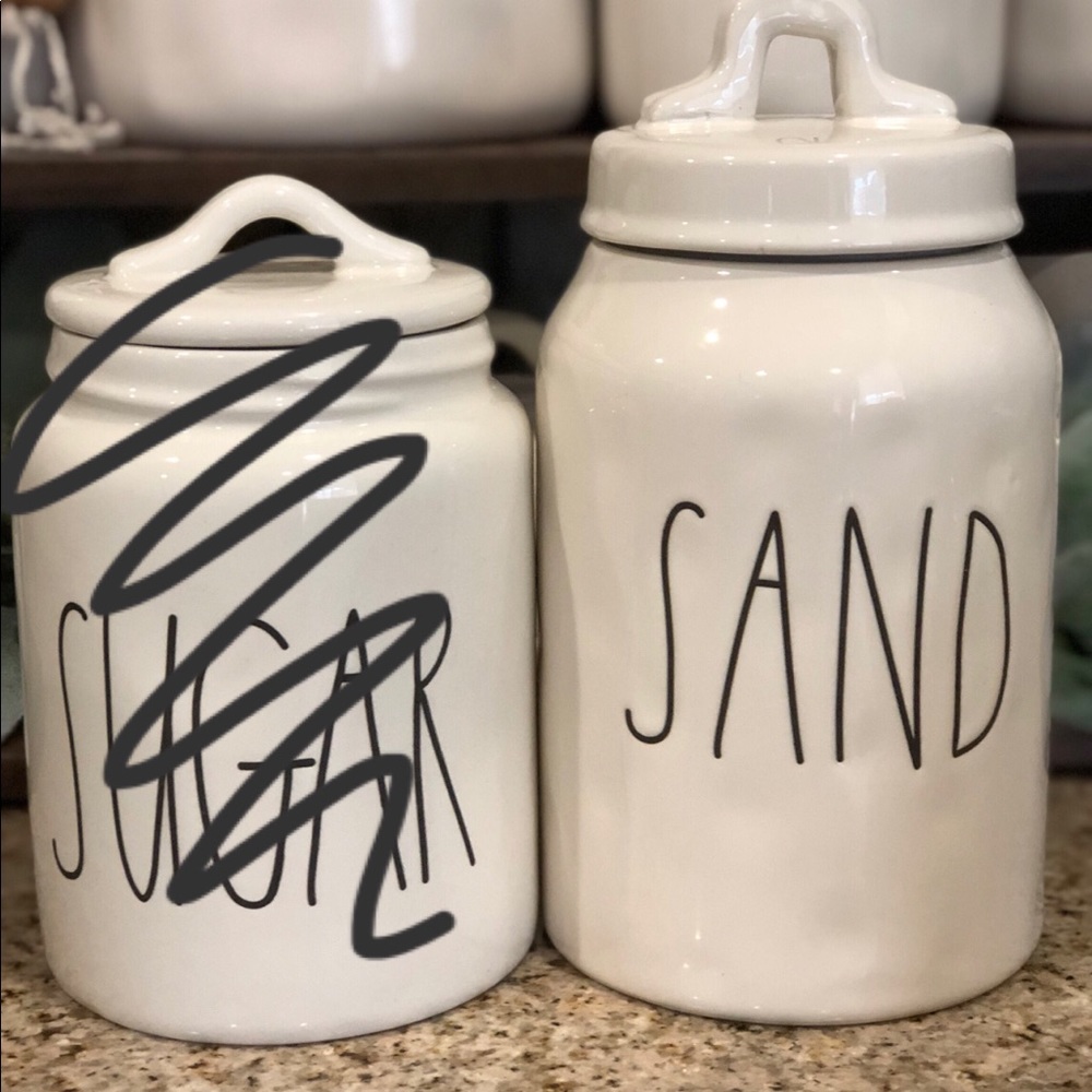 Rae Dunn Sand Canister